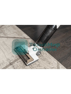 Пылесос вертикальный GARLYN Aqua Base 3 белый/черный, питание от аккумулятора, 170 Вт, уборка сухая/влажная, пылесборник 0.4 л