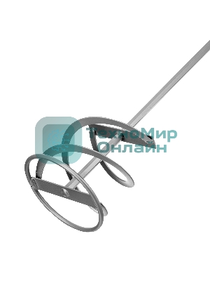 Миксер Сибртех для красок и штукатурных смесей, 120х10х600 мм, шестигранный хвостовик