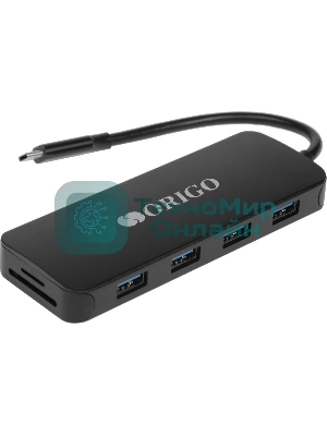 Док-станция ORIGO OU3390SNPD/B1, USB 3.0, USB 3.0/USB Type-C/RJ-45/HDMI/VGA/SD/TF/microSD/3.5мм, USB