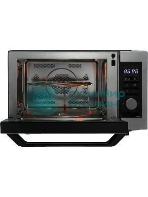 Микроволновая печь Panasonic NN-C69MSZPE нержавеющая сталь/черный, 30 л, 1000 Вт, переключатели - кнопки, поворотный механизм