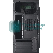 Компьютерный корпус Digma DCC-MN301 черный без БП mATX 1x80мм 2x120мм 1xUSB 2.0 1xUSB 3.0 audio