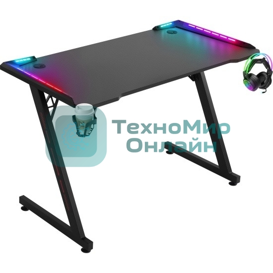 Стол игровой Defender Jupiter RGb, подвес кружки+гарн., черный_5