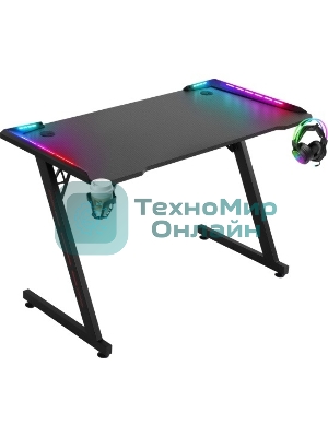Стол игровой Defender Jupiter RGb, подвес кружки+гарн., черный_5