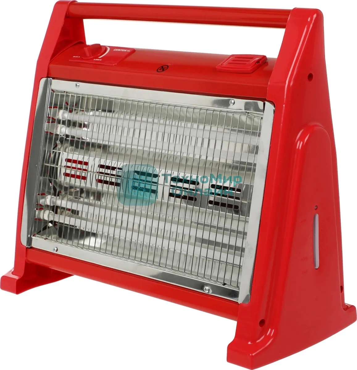 Инфракрасный обогреватель Centek CT-6141 красный, кварцевый, 2000 Вт, 20 м2