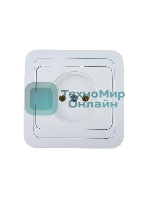 Розетка 1-м Makel СП Mimoza 16А IP20 без заземл. керам. бел./бел.