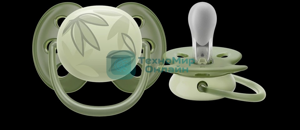 Пустышка Philips Avent ultra soft, листочки, 0-6 мес., 1 шт.