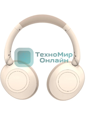 Беспроводные/проводные наушники Ritmix RH-475BTH бежевый, накладные, Bluetooth + проводной, складная конструкция, до 6 ч