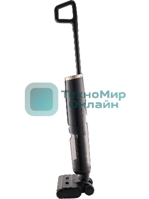 Пылесос вертикальный моющий Vitek VT-FW15PLUS черный, питание от аккумулятора, 120 Вт, уборка влажная/сбор жидкости/сухая, пылесборник 0.55 л