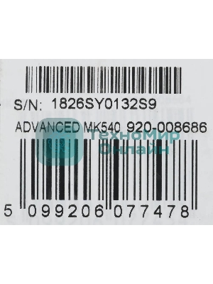 Комплект клавиатура+мышь Logitech MK540 беспроводной, USB, 1000 DPI, чёрный