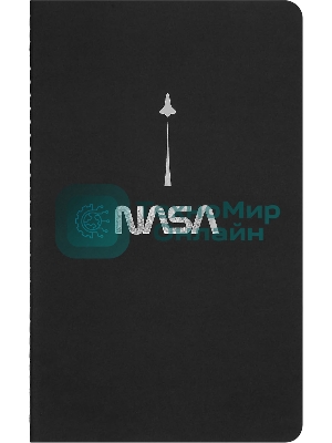 Блокнот Moleskine CAHIER NASA-INSPIRED SKCAHLP7063S2 Large 130х210 мм 120 стр. нелинованный мягкая обложка серебристый/черный Moon (2 шт)