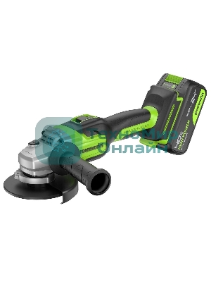 Углошлифовальная машина Greenworks GD24AG 754Вт 10500об/мин рез.шпин.:M14 d=125мм (3200207CUB)