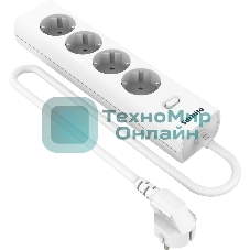 Сетевой фильтр Philips CHP2145WC/51, 5м, 4 розетки, белый