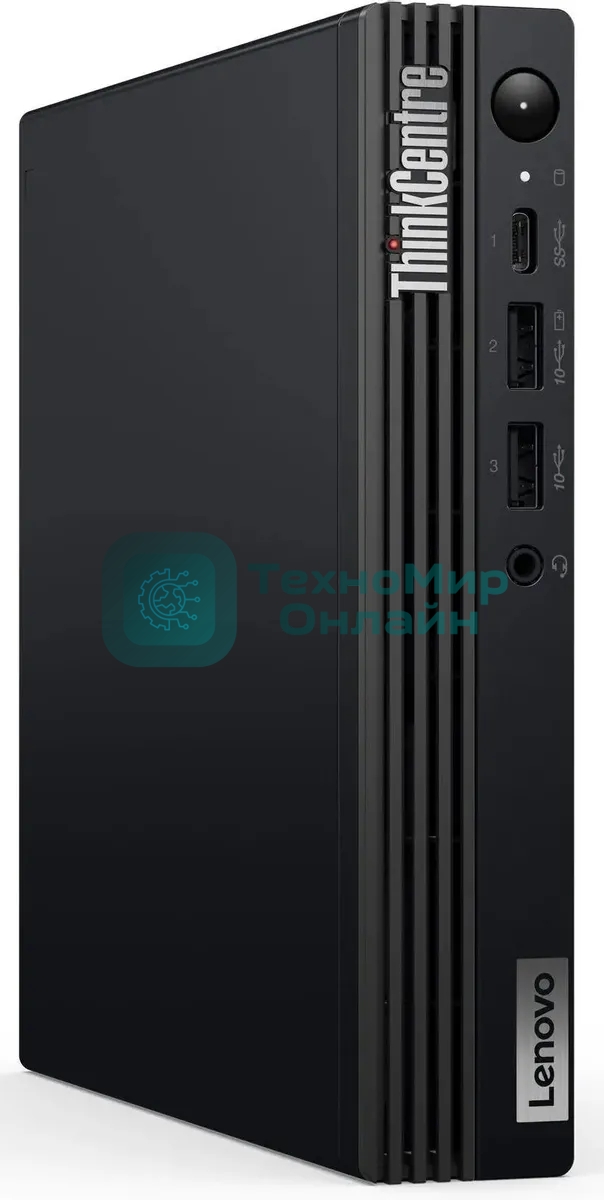 Мини ПК Lenovo ThinkCentre Tiny M70q-5 slim i5 14400T (1.3) 16Gb SSD512Gb UHDG Windows 11 Pro 64 WiFi BT 90W kb мышь клавиатура черный (12TD004HUM)