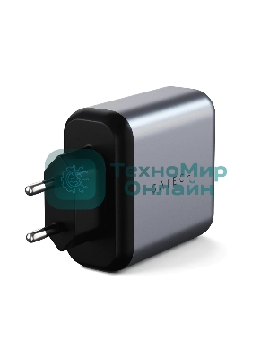 Сетевое зар./устр. Satechi USB-C GaN Wall Charger 30W 3A (PD) USB Type-C универсальное серый (ST-UC30WCM-EU)