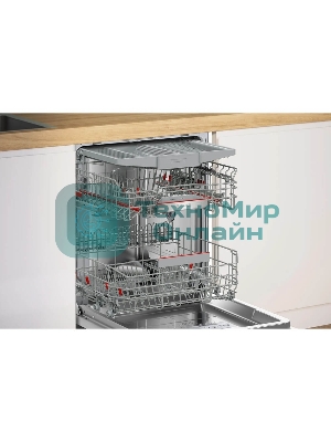 Встраиваемая посудомоечная машина Bosch SMD6ZC804E Serie 6, 60см., SilencePlus; Класс A-A-A; уровень шума 40 дБ ; OpenAssist, 7 прогр.: Эко 50, Авто65-75, Авто 45-65, Авто35-45, быстрая 45, Супер60, Ночная 50, загружаемая. 4 спец.ф-ция:Гигиена+, Экстра сушка,Speed Perfect, самоочистка машины; Подключаемая зона интенсивной мойки в верхнем коробе, 5 уровней подачи воды; 14 компл.посуды; Zeolite (премиальная система сушки); Система door assist открытие двери по 2-му нажатию, автоматика 3in1; AquaSensor;