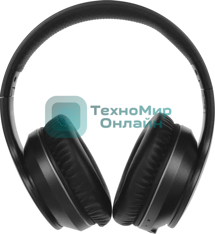 Беспроводные/проводные наушники Digma BT-19 ANC черный, накладные, Bluetooth + проводной, активное шумоподавление, складная конструкция, до 15 ч