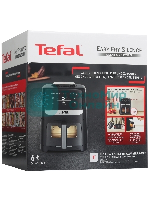 Аэрогриль Tefal EY5568E0 черный, 1670 Вт, 5 л, сенсор, 10 программ