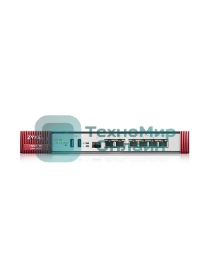Межсетевой экран Zyxel USG FLEX 200HP, Rack, 1xRJ-45: 1/2.5G (LAN/WAN), 1xRJ-45: 1/2.5G PoE+ (LAN/WAN), 6xRJ-45: 1G (LAN/WAN), 1xUSB3.0 **