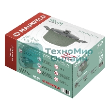 Кастрюля Maunfeld HELGA MCS57FA05FS из кованого алюминия со стеклянной крышкой, 24 см, 5,7 л.