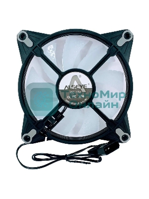 Вентилятор для корпуса Alseye FB120-B черный, 120 мм, 1000 об/мин, 22.5 дБ, 4 pin