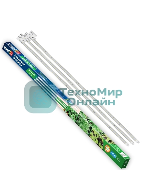 Светильник для растений светодиодный Uniel линейный ULY-P91-20W/SPFR/K IP65 AC220V CLEAR KIT03 1200мм. Спектр для фотосинтеза. В составе набора из 3-х штук.