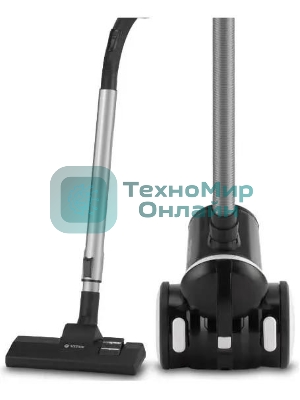 Пылесос Vitek 8142-VT-01 черный/белый, 200/1500 Вт, уборка сухая, пылесборник циклонный фильтр, 1.8 л