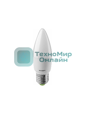 Лампа светодиодная ОНЛАЙТ 61961 OLL-C37-10-230-6.5K-E27-FR