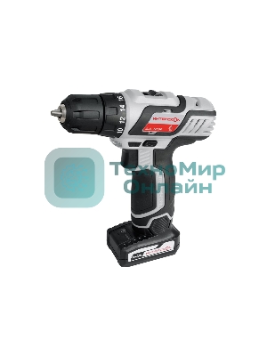 Дрель-шуруповерт ИНТЕРСКОЛ ДА-18ЭР, 18 В, 2 Ач, 35 Нм, щеточный