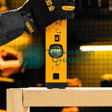 Уровень алюминиевый Denzel магнит., фрезерованный, 3 глазка (1 зеркал.), 0,5 мм/м, 400 мм