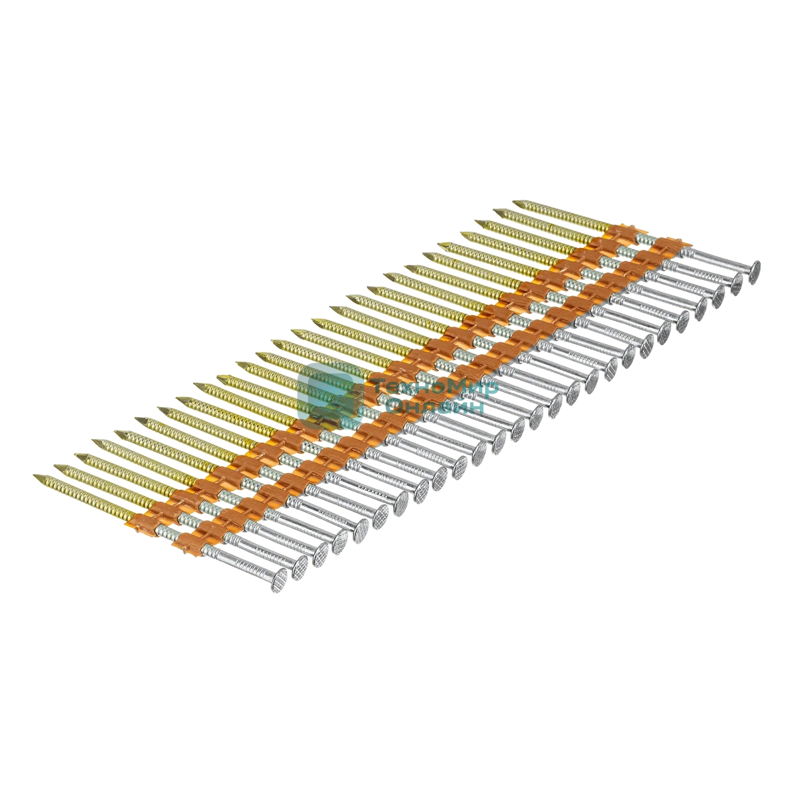 Гвозди Denzel для пнев. нейлера (оцинк.), длина - 75 мм, диам. - 3,05 мм, 2000 шт.