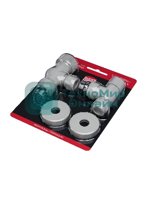 Набор термостатический осевой Royal Thermo Design Pro 15мм М30х1,5 (белый)