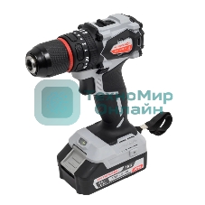 Дрель-шуруповерт ИНТЕРСКОЛ ДАУ-13/18В 55, 18 В, 2,5 Ач, 55 Нм, бесщеточный, ударный