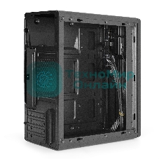 Корпус ExeGate BAA-503U2-AAA350, Mini-Tower, чёрный, 1 x 80/90 мм, БП 350 Вт