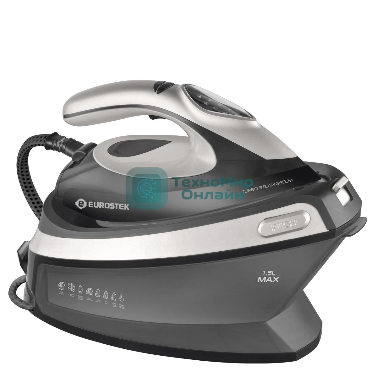 Парогенератор Eurostek EEI-3000 с паровой станцией, 2800 Вт, черный