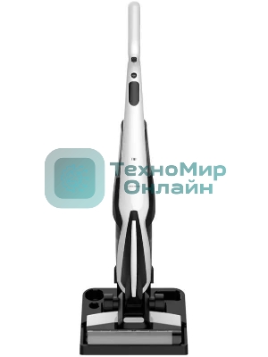 Пылесос вертикальный Deerma VXPD141 черный/белый, питание от аккумулятора, 253 Вт, уборка влажная/сухая, пылесборник 0.55 л