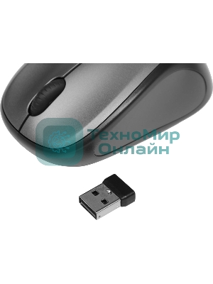 Мышь беспроводная Logitech M235 серый/черный, 1000 dpi, радиоканал, USB, кнопки - 3