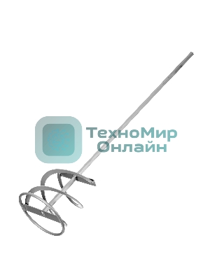 Миксер Сибртех для красок и штукатурных смесей, 120х10х600 мм, шестигранный хвостовик