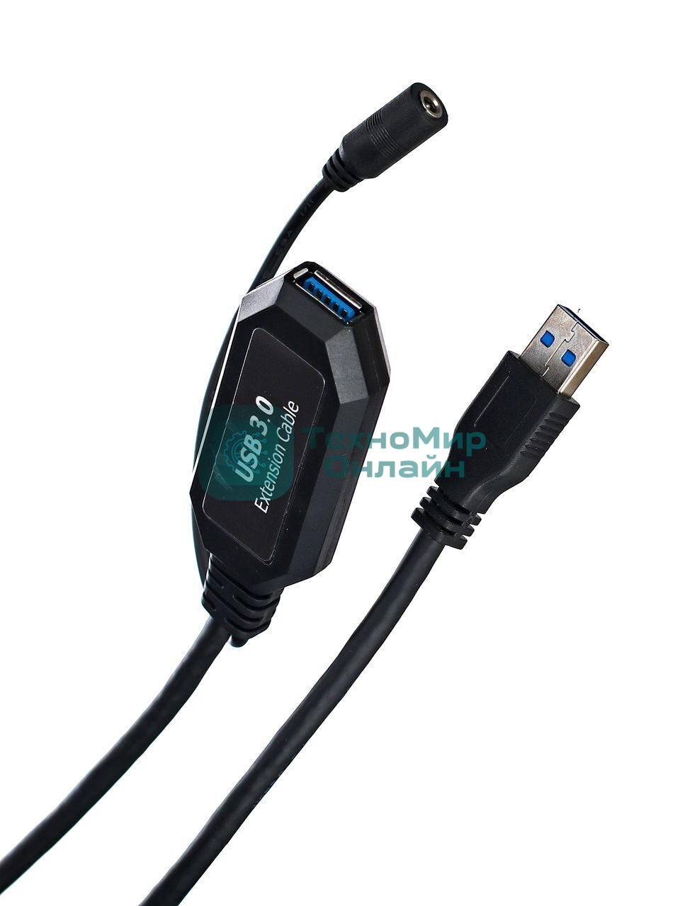 Кабель-адаптер USB3.0-repeater, удлинительный активный Am-->Af 5м VCOM