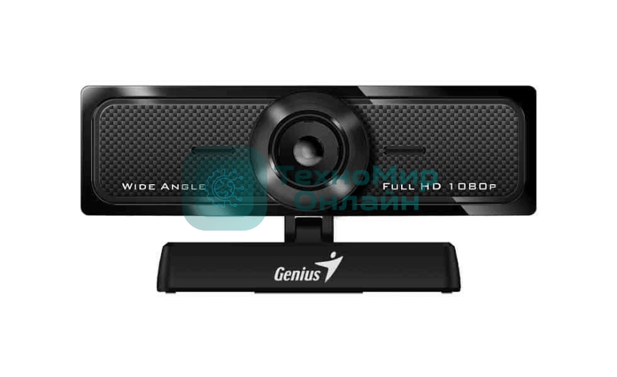 Веб-камера Genius WideCam F100 V2 1920x1080, 30 кадр/с, USB Type-A, микрофон, универсальное крепление