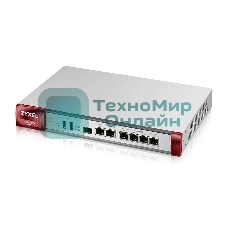 Межсетевой экран Zyxel USG FLEX 200HP, Rack, 1xRJ-45: 1/2.5G (LAN/WAN), 1xRJ-45: 1/2.5G PoE+ (LAN/WAN), 6xRJ-45: 1G (LAN/WAN), 1xUSB3.0 **