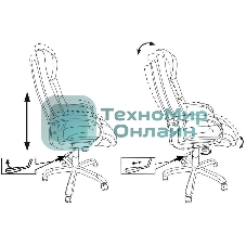 Кресло Бюрократ CH-824B/LBLACK черный, экокожа
