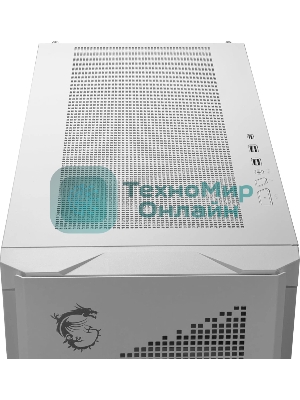 Компьютерный корпус MSI MPG VELOX 300R AIRFLOW PZ белый, Global, 2xUSB 3.2 Gen 1, 1xUSB 3.2 Gen2Type-C, 2x160мм ARGb Fan, 1