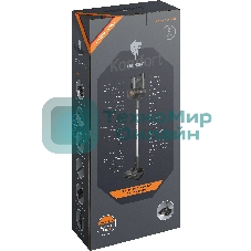 Пылесос вертикальный Leonord LE-1416 DC серый, питание от аккумулятора, 230 Вт, уборка суxая/влажная, пылесборник 0.5 л