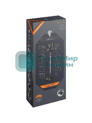 Пылесос вертикальный Leonord LE-1416 DC серый, питание от аккумулятора, 230 Вт, уборка суxая/влажная, пылесборник 0.5 л