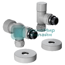 Набор термостатический осевой Royal Thermo Design Pro 15мм М30х1,5 (белый)