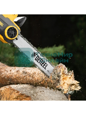 Пила цепная электрическая Denzel EDS-2200P 2,2кВт, поперечная, шина 45см, шаг 3/8, паз 1,3 мм, 63 зв