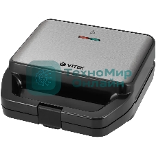 Вафельница Vitek VT-2626 850Вт черный/серебристый