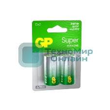 Алкалиновые батарейки GP Super Alkaline G-Tech 14А типоразмера C - 2 шт. на блистере (2 шт.)