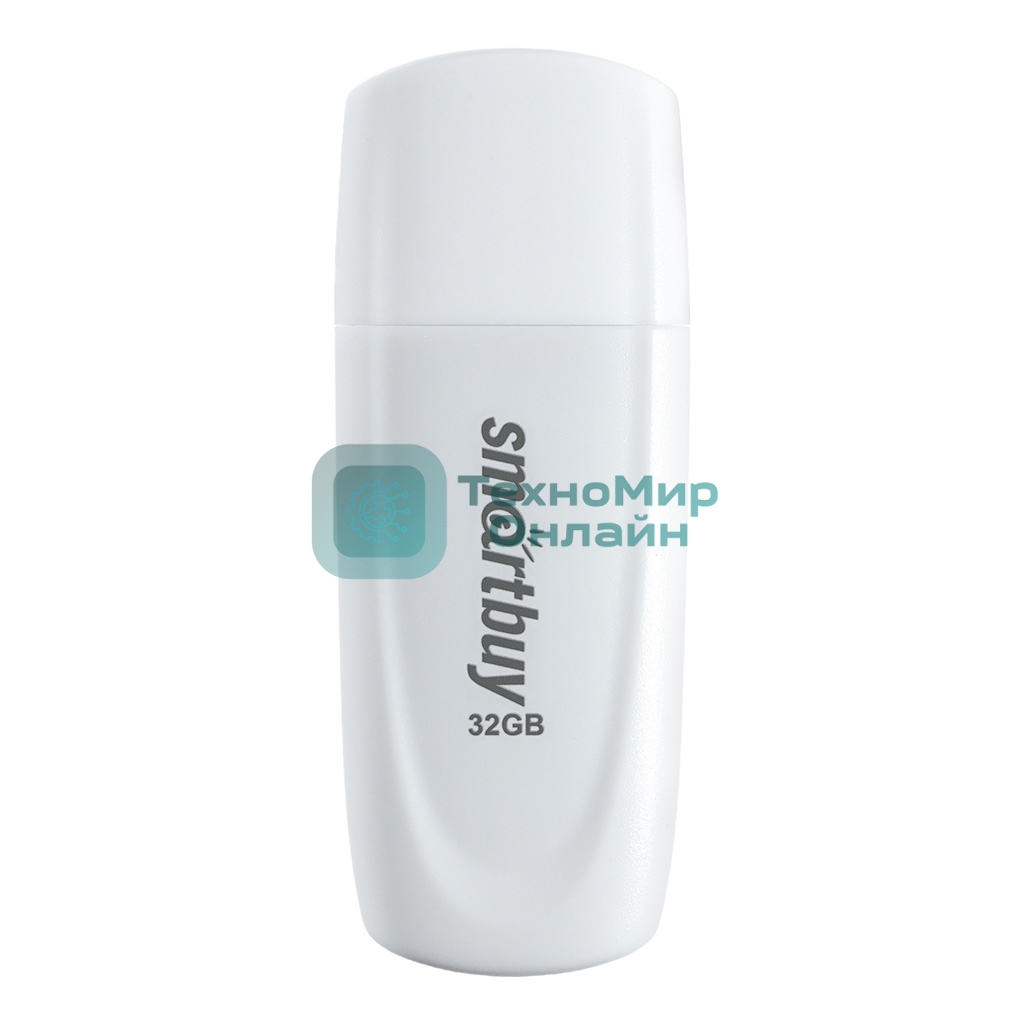 Флешка USB Smartbuy Scout white (SB032Gb2SCW), 32Gb, USB 2.0, R/W 15/5, белый