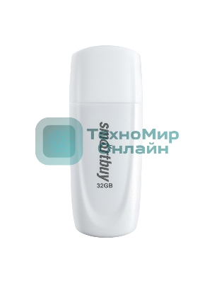 Флешка USB Smartbuy Scout white (SB032Gb2SCW), 32Gb, USB 2.0, R/W 15/5, белый